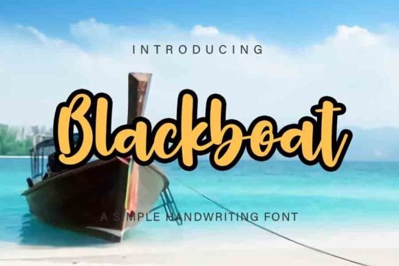 Blackboat Font - Featured Image