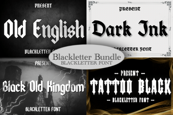 Blackletter Bundle Font - Featured Image