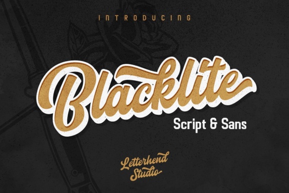 Blacklite Script Font - Featured Image