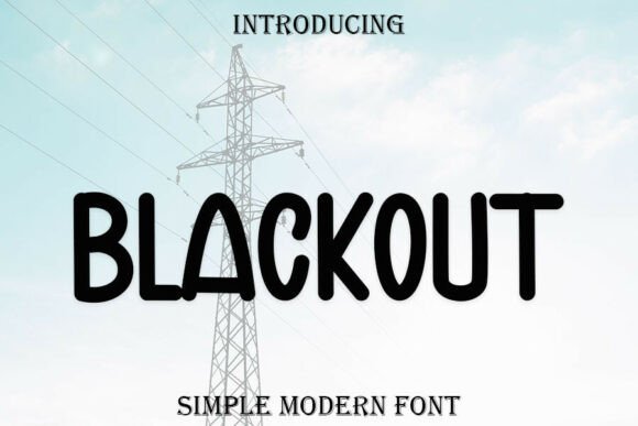 Blackout Font - Featured Image