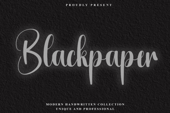 Blackpaper Font - Featured Image