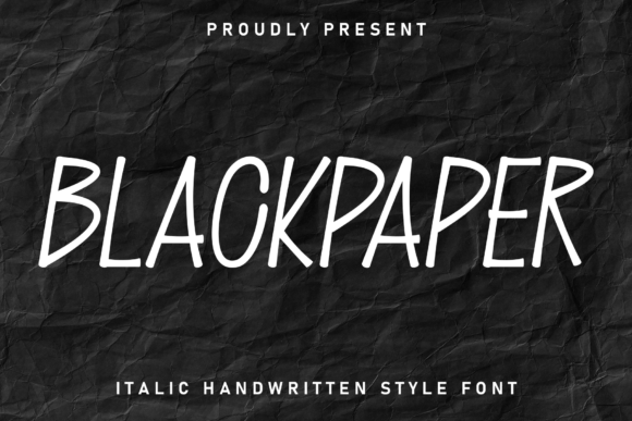 Blackpaper Font - Featured Image