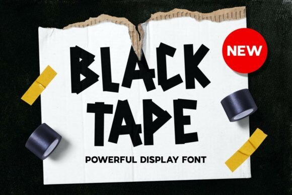 Blacktape Font - Featured Image