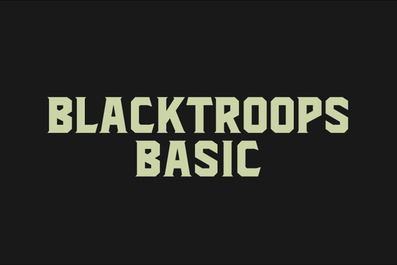 Blacktroops Basic Font - Featured Image
