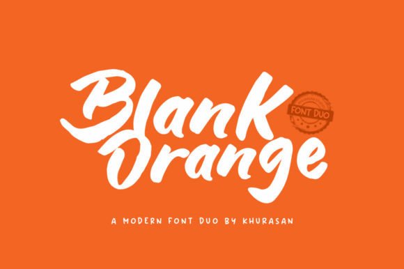 Blank Orange Duo Font - Featured Image