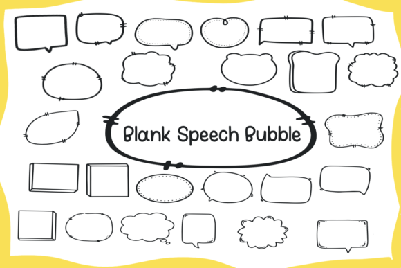 Blank Speech Bubble Font - Featured Image