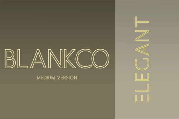 Blankco Outline Medium Font - Featured Image