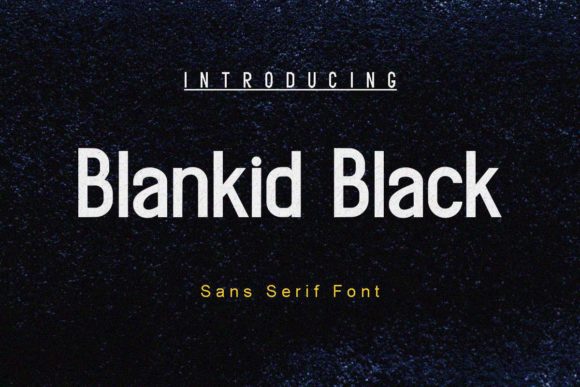 Blankid Black Font - Featured Image