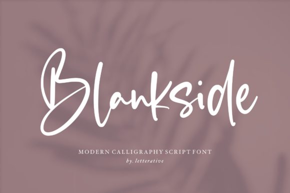 Blankside Font - Featured Image