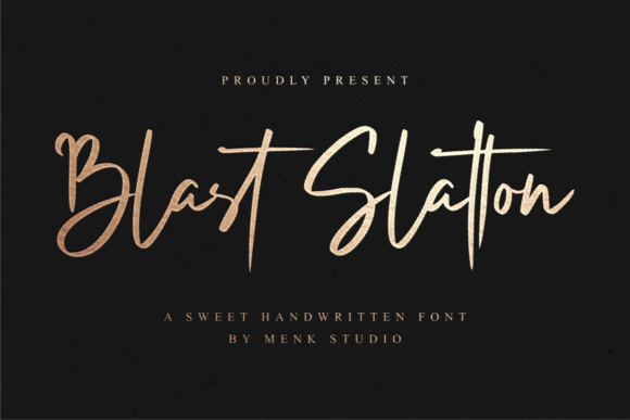 Blast Slatton Font - Featured Image