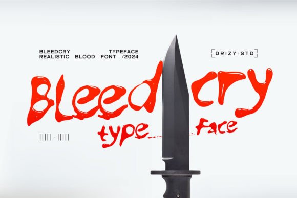 Bleedcry Font - Featured Image