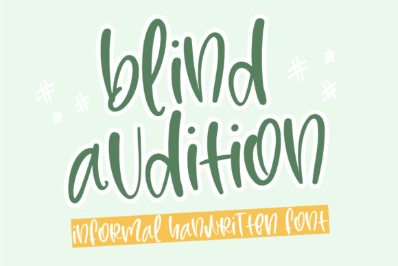 Blind Audition Font - Featured Image