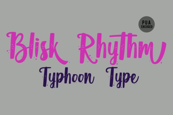 Blisk Rhythm Font - Featured Image