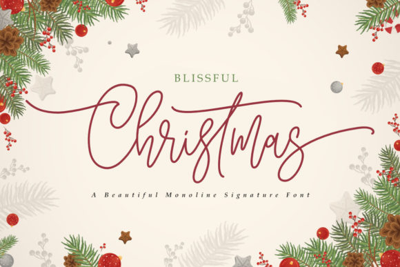 Blissful Christmas Font - Featured Image