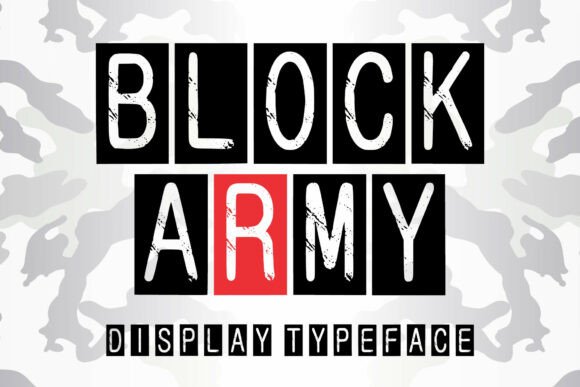 Block Army Font - Featured Image