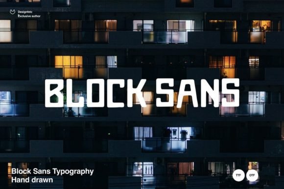 Block Sans Font - Featured Image