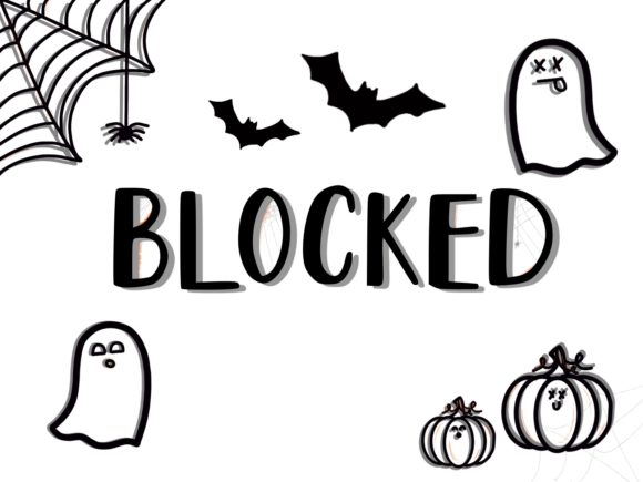 Blocked - Halloween Theme Font - Featured Image
