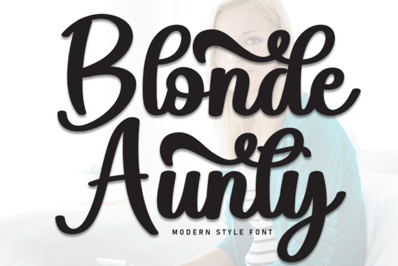 Blonde Aunty Font - Featured Image