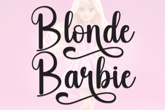 Blonde Barbie Font - Featured Image