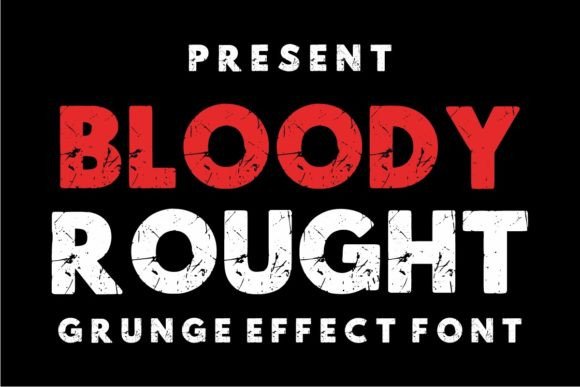 Bloody Rought Font - Featured Image