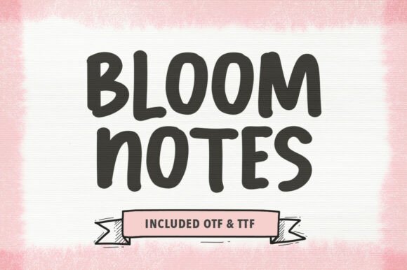 Bloom Notes Font - Featured Image