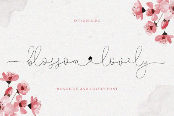 Blossom Lovely Font - Featured Image