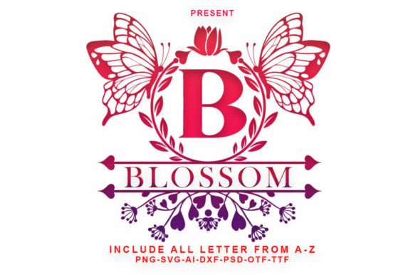 Blossom Monogram Font - Featured Image