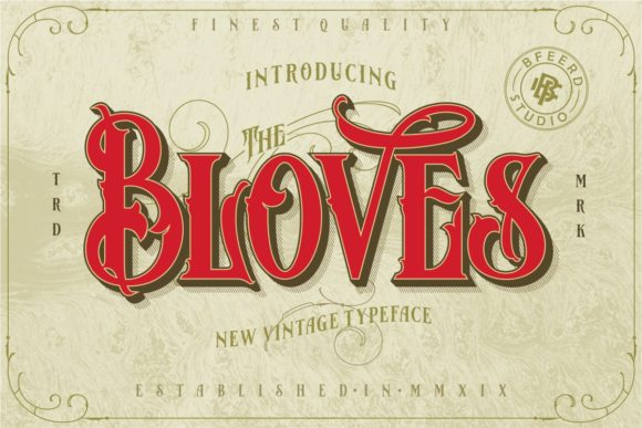 Bloves Font - Featured Image