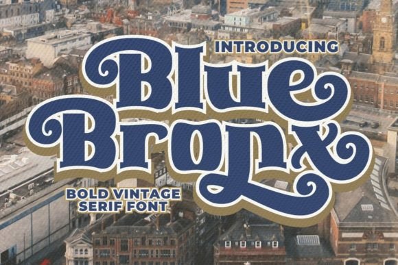 Blue Bronx Font - Featured Image