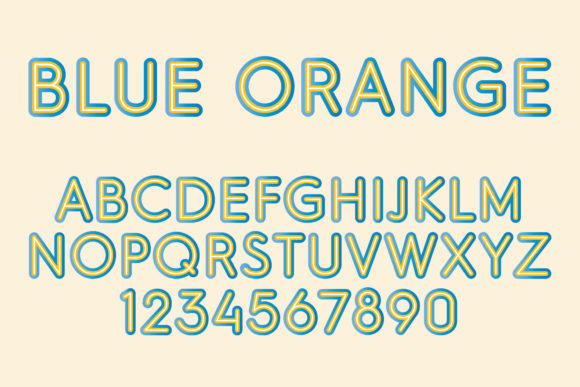 Blue Orange Font - Featured Image