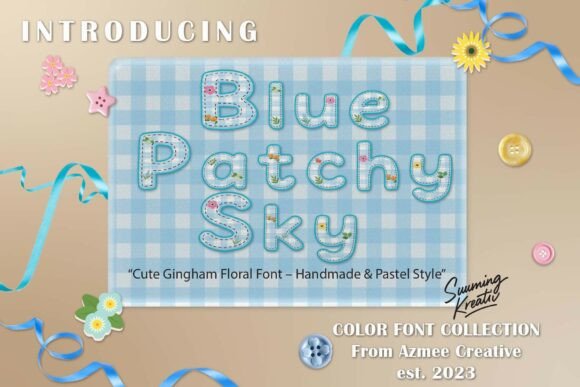 Blue Patchy Sky Font - Featured Image
