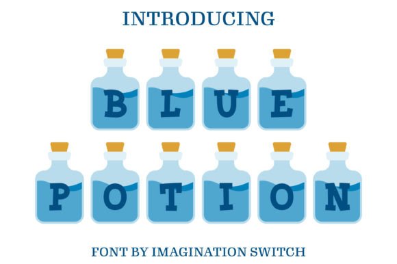 Blue Potion Font - Featured Image