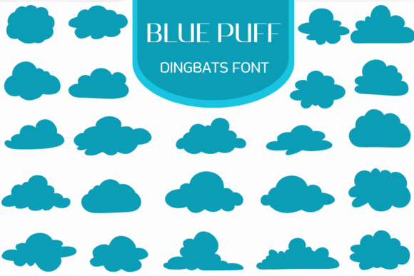Blue Puff Font - Featured Image