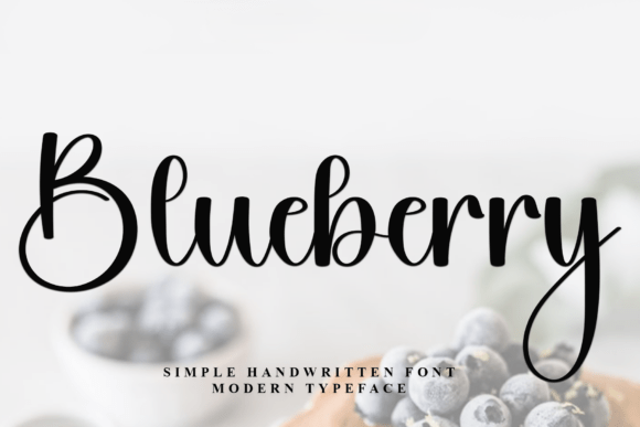 Blueberry Font - Featured Image