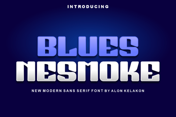 Blues Nesmoke Font - Featured Image