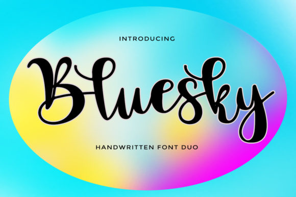 Bluesky Script Font - Featured Image