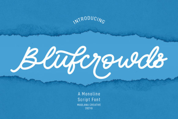 Blufcrowds Font - Featured Image
