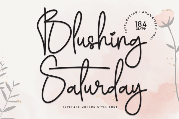 Blushing Saturday Font - Featured Image