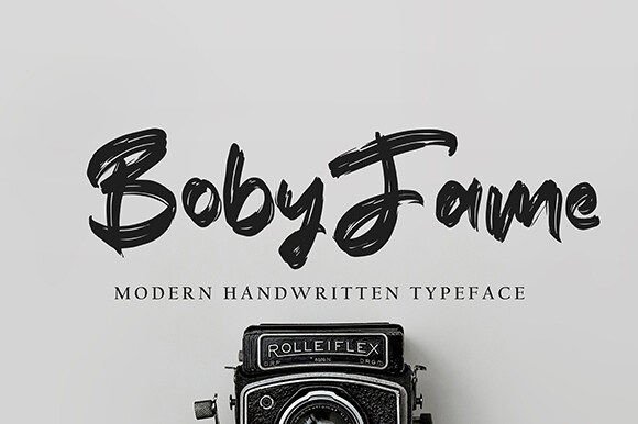 Bobyfame Font - Featured Image