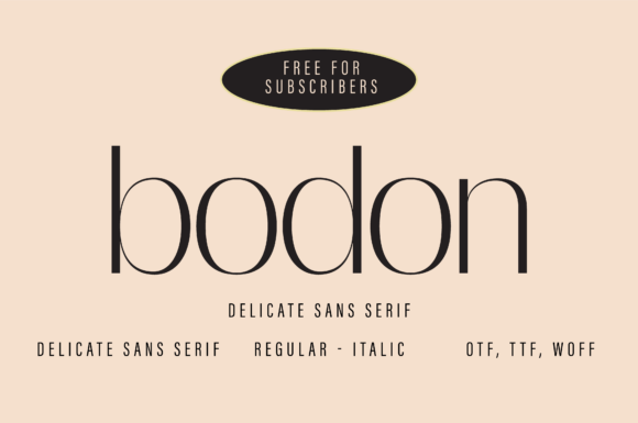 Bodon Font - Featured Image