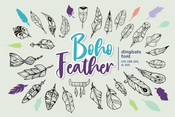 Boho Feather Font - Featured Image