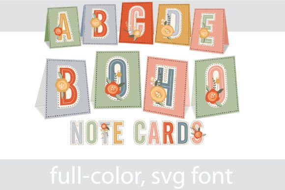 Boho Note Cards Font - Featured Image