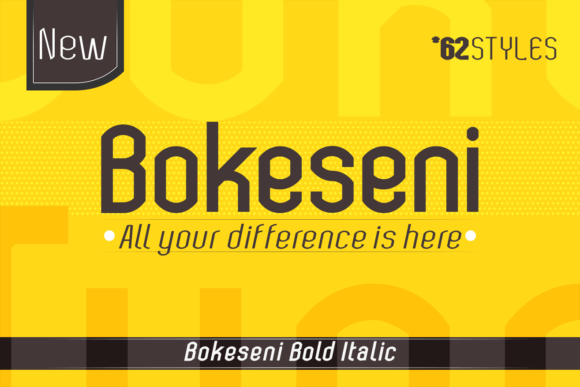 Bokeseni Bold Italic Font - Featured Image