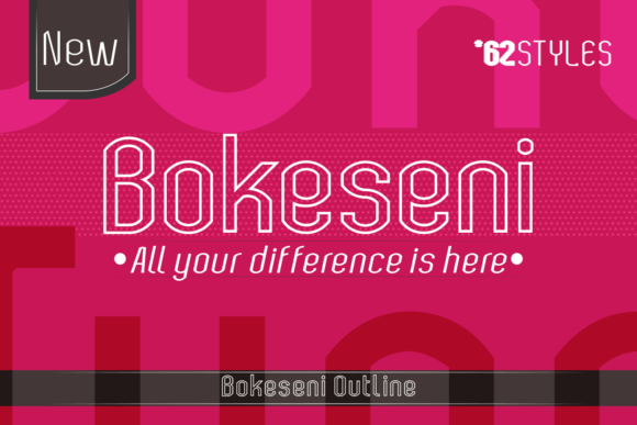 Bokeseni Outline Font - Featured Image