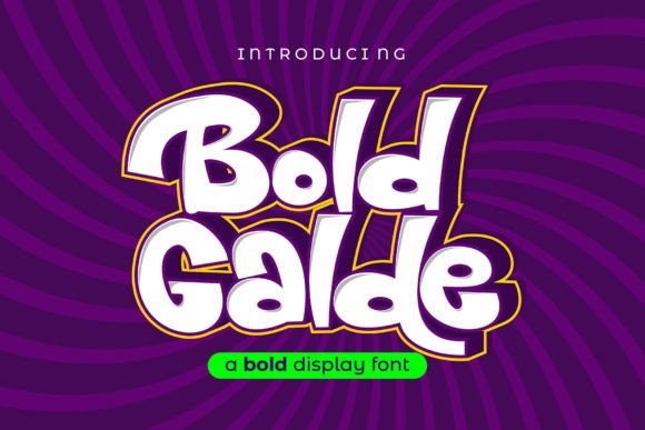 Bold Galde Font - Featured Image