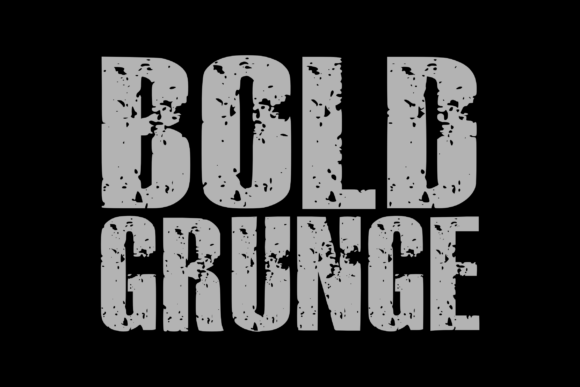 Bold Grunge Font - Featured Image