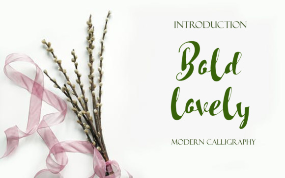 Bold Lovely Font - Featured Image