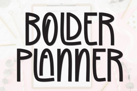 Bolder Planner Font - Featured Image