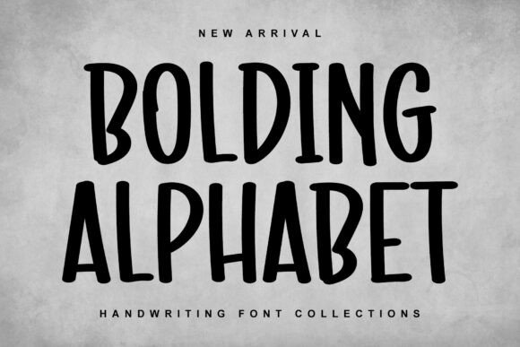 Bolding Alphabet Font - Featured Image