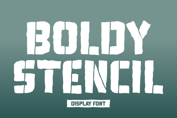 Boldy Stencil Font - Featured Image